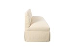 U1726 Gatsby Tufted Back, 64"Banquette with Kick Pleat Skirt Option.